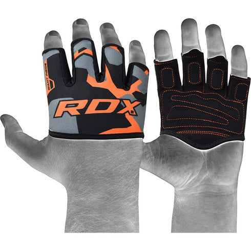 RDX 4O Orange Weight Lifting Grip